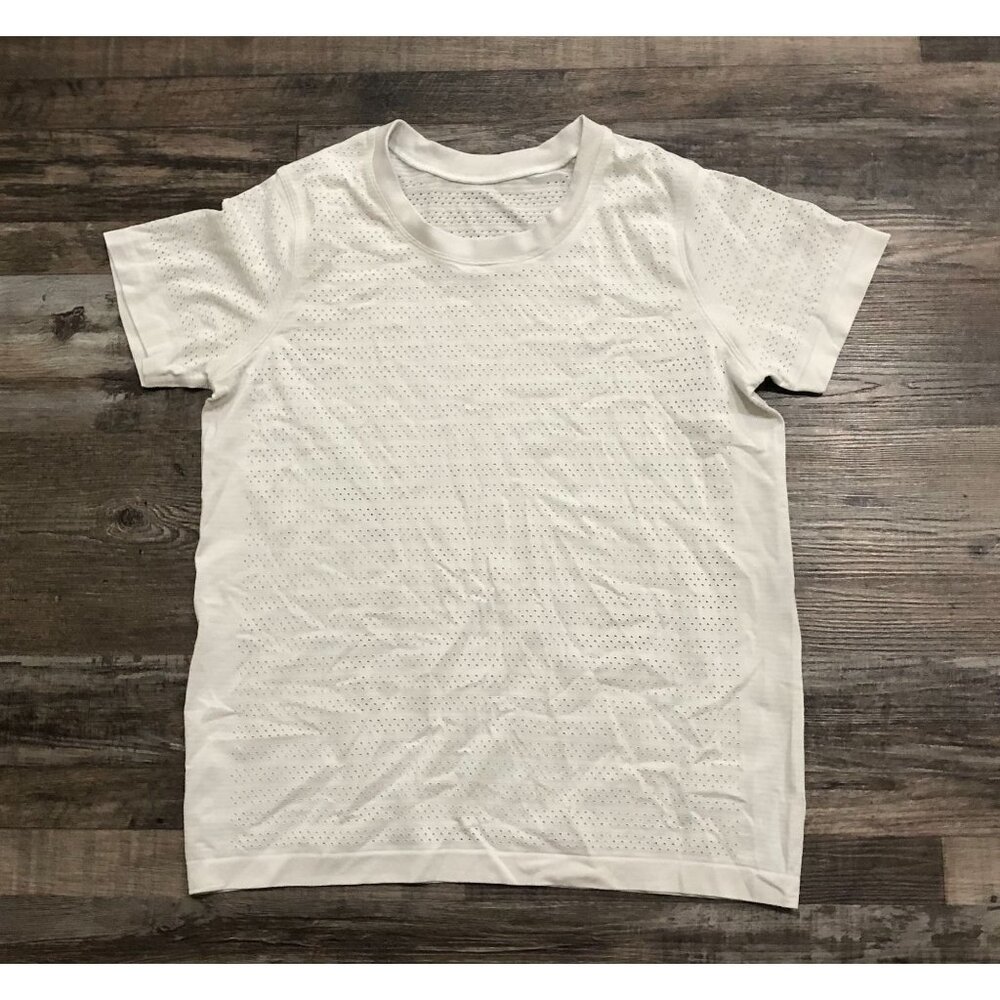 Lululemon Breeze Short Sleeve Athletic Shirt Womens Medium White